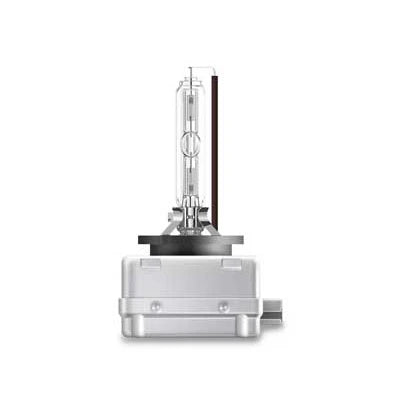 Osram Xenarc Original D1S -polttimo edestä kuvattuna ilman tuotepakkausta valkoista taustaa vasten.