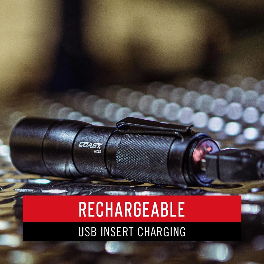 Taskulamppu Coast HX5R Ladattava 800 Lumenia