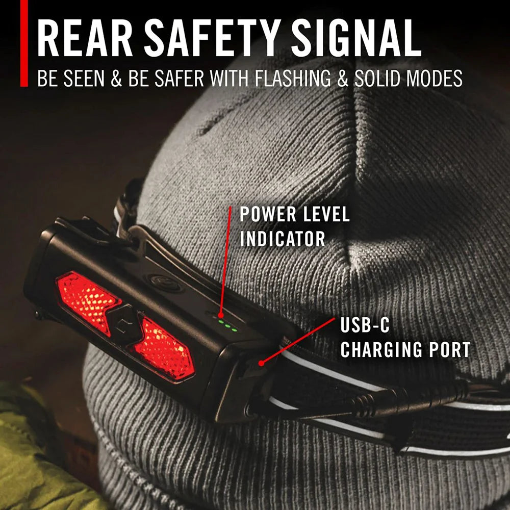 Otsalamppu Coast RL35R Ladattava Puheohjauksella 1100 Lumenia