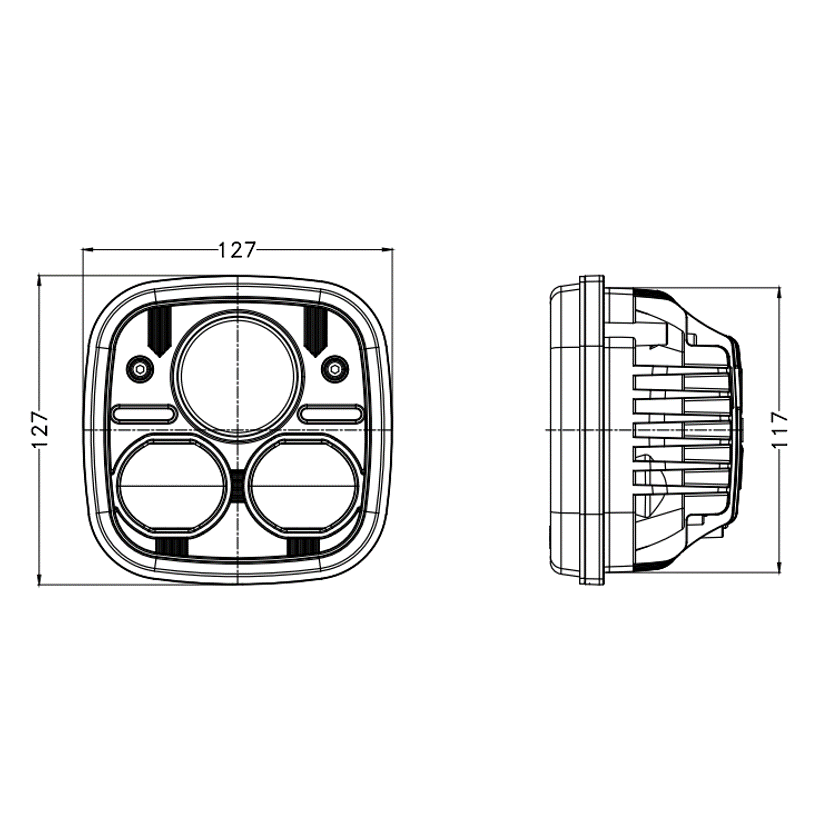 John Deere 30-Sarja Led-Ajovalo Lähi/Kaukovalo, Revon RAV615