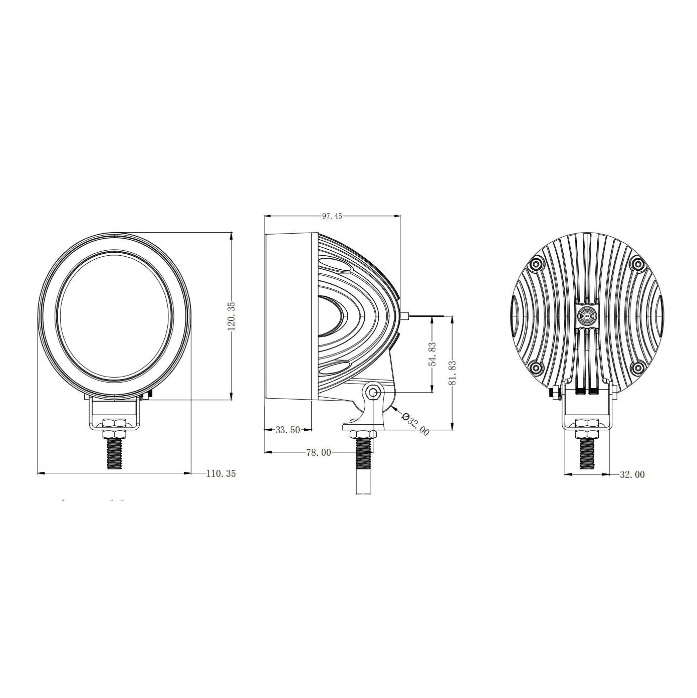 John Deere LED-työvalo Revon RTV413 40W