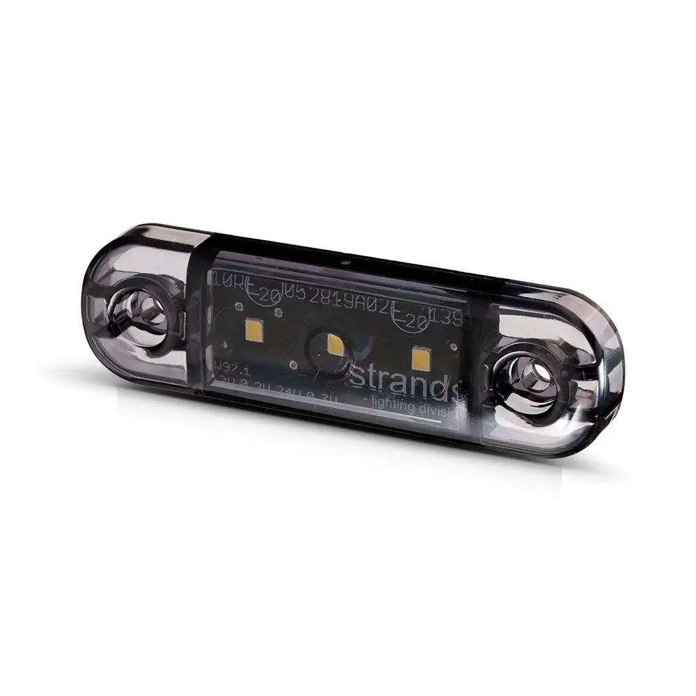 Strands Dark Knight Slim LED Äärivalo, valkoinen, tumma linssi