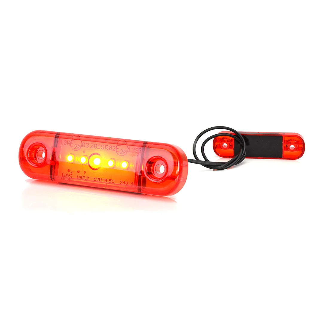 Was Slim LED Äärivalo - Punainen