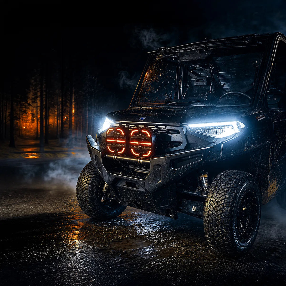 Monsterlux Core 9 LED-lisävalo Mustalla Rungolla