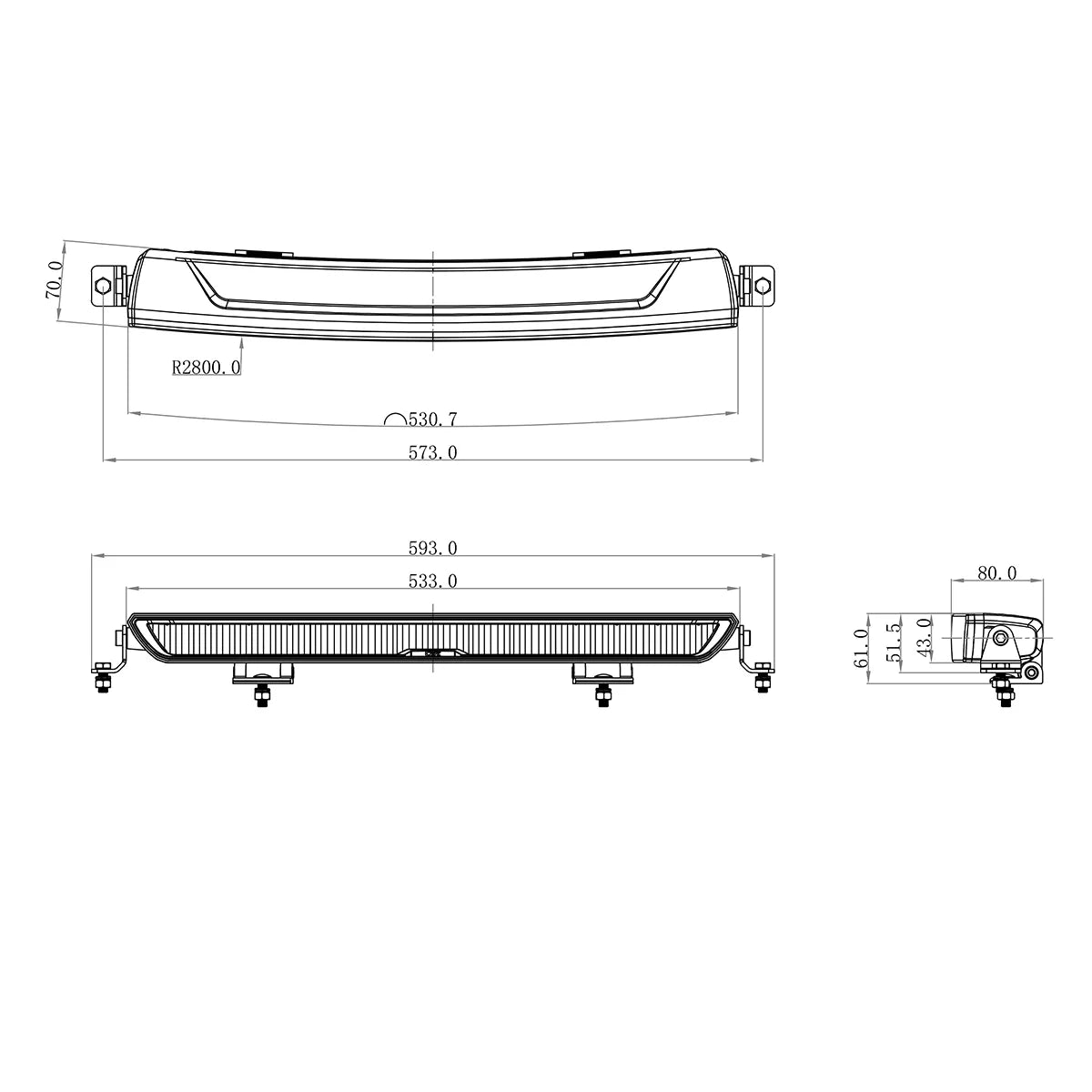 Ozz WB1 P20 R65 LED-työvalopaneeli