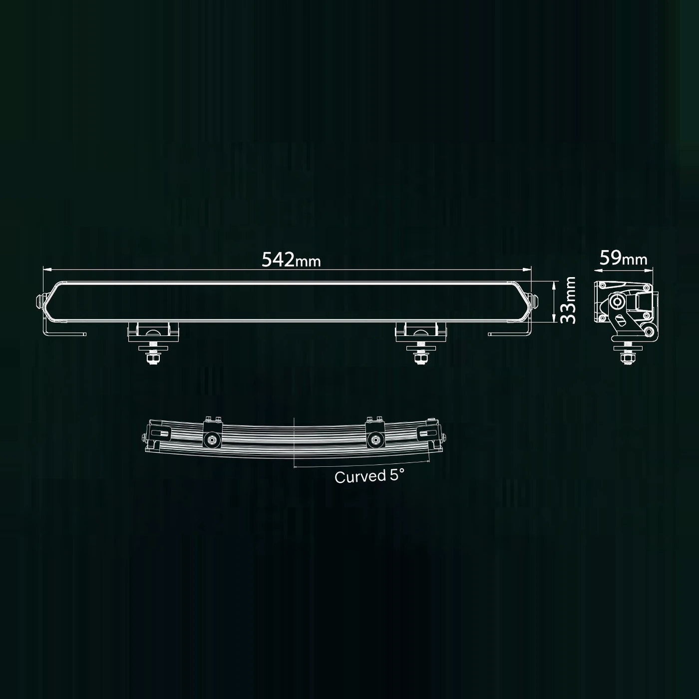 Ledson Epix21 Slim Curved LED-lisävalopaneeli