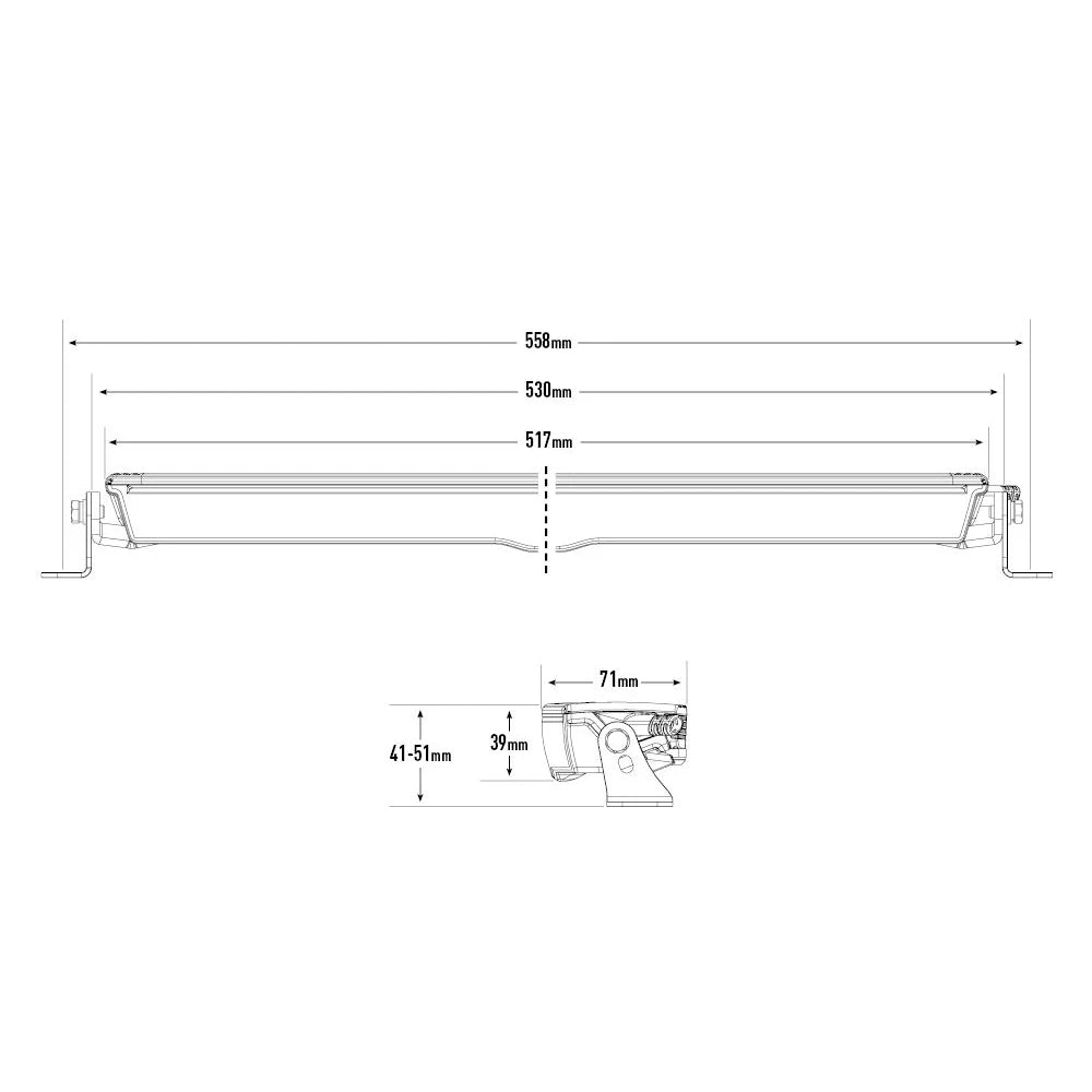 Lisävalo Lazer Glide Std