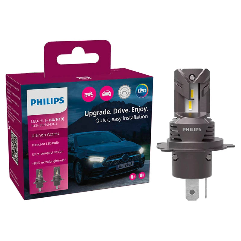 H4/H19 LED Polttimopari Philips 12V Access