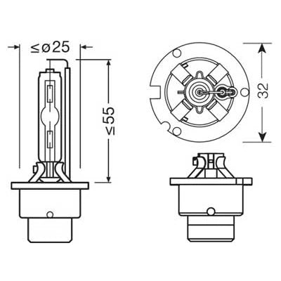 D2S Xenon Polttimo Osram Original