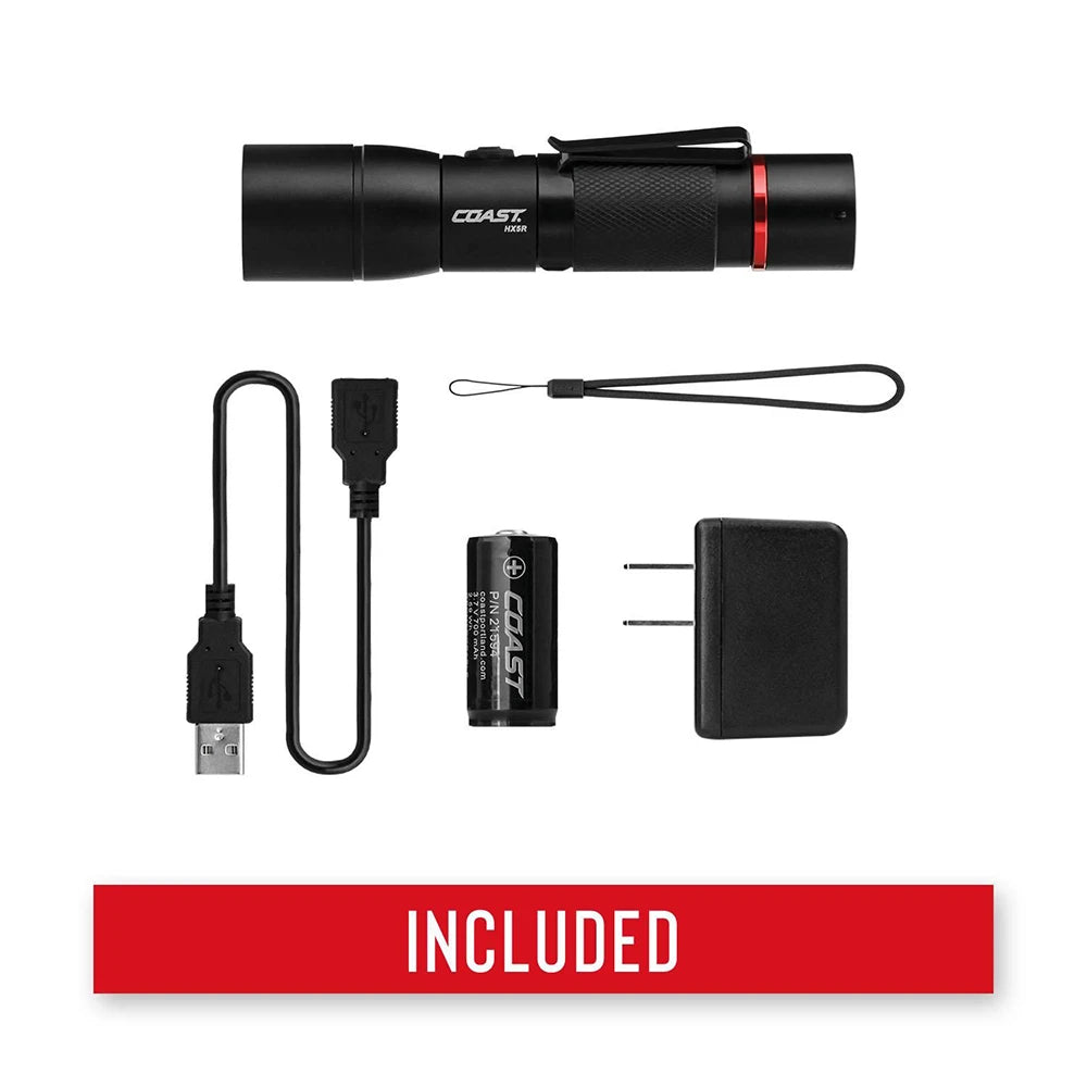 Taskulamppu Coast HX5R Ladattava 620 Lumenia