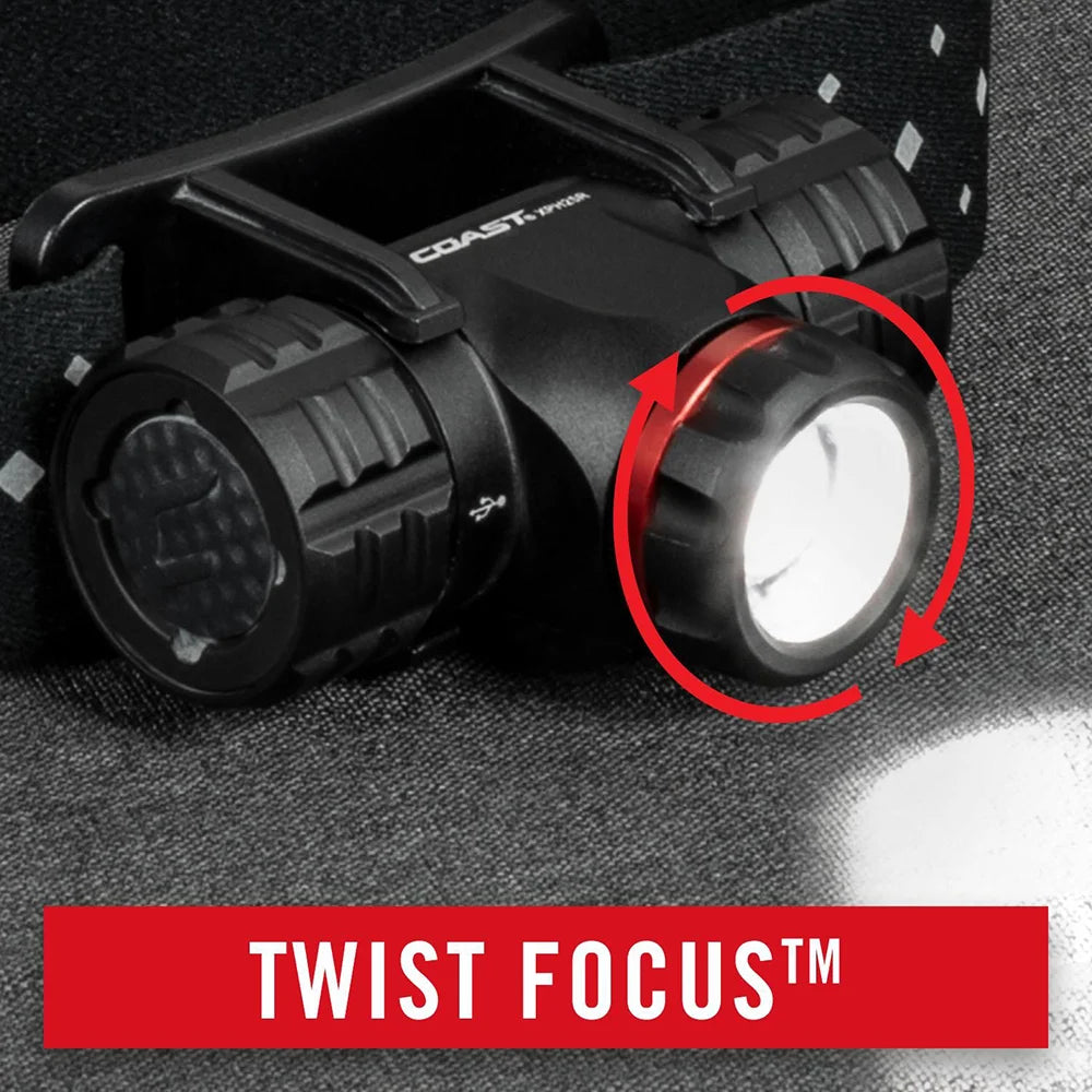 Otsalamppu Coast XPH25R Ladattava 400 Lumenia