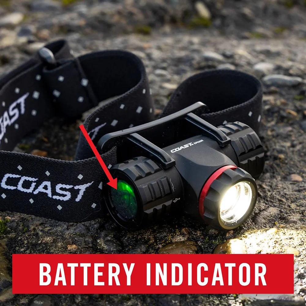 Otsalamppu Coast XPH25R Ladattava 400 Lumenia
