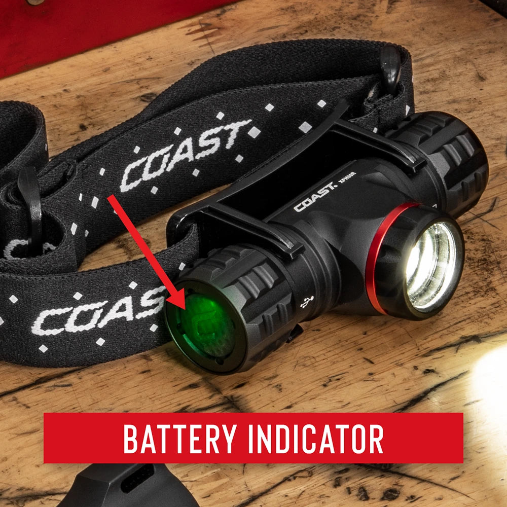 Otsalamppu Coast XPH34R Ladattava 2700 Lumenia