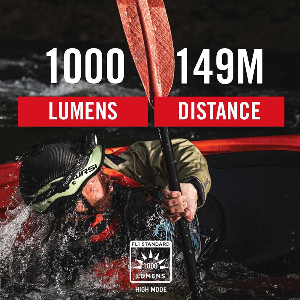 Otsalamppu Coast WPH30R Vedenpitävä Ladattava 1000 Lumenia