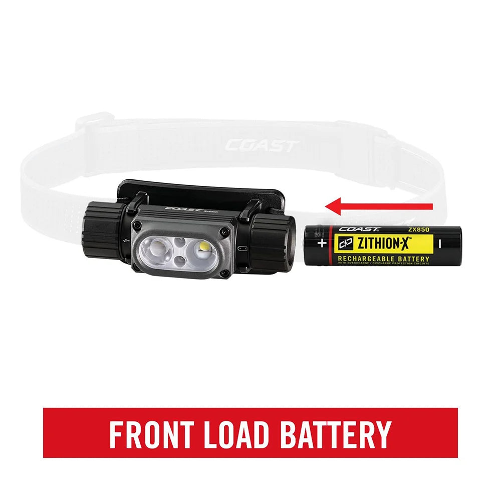 Otsalamppu Coast WPH30R Vedenpitävä Ladattava 1000 Lumenia