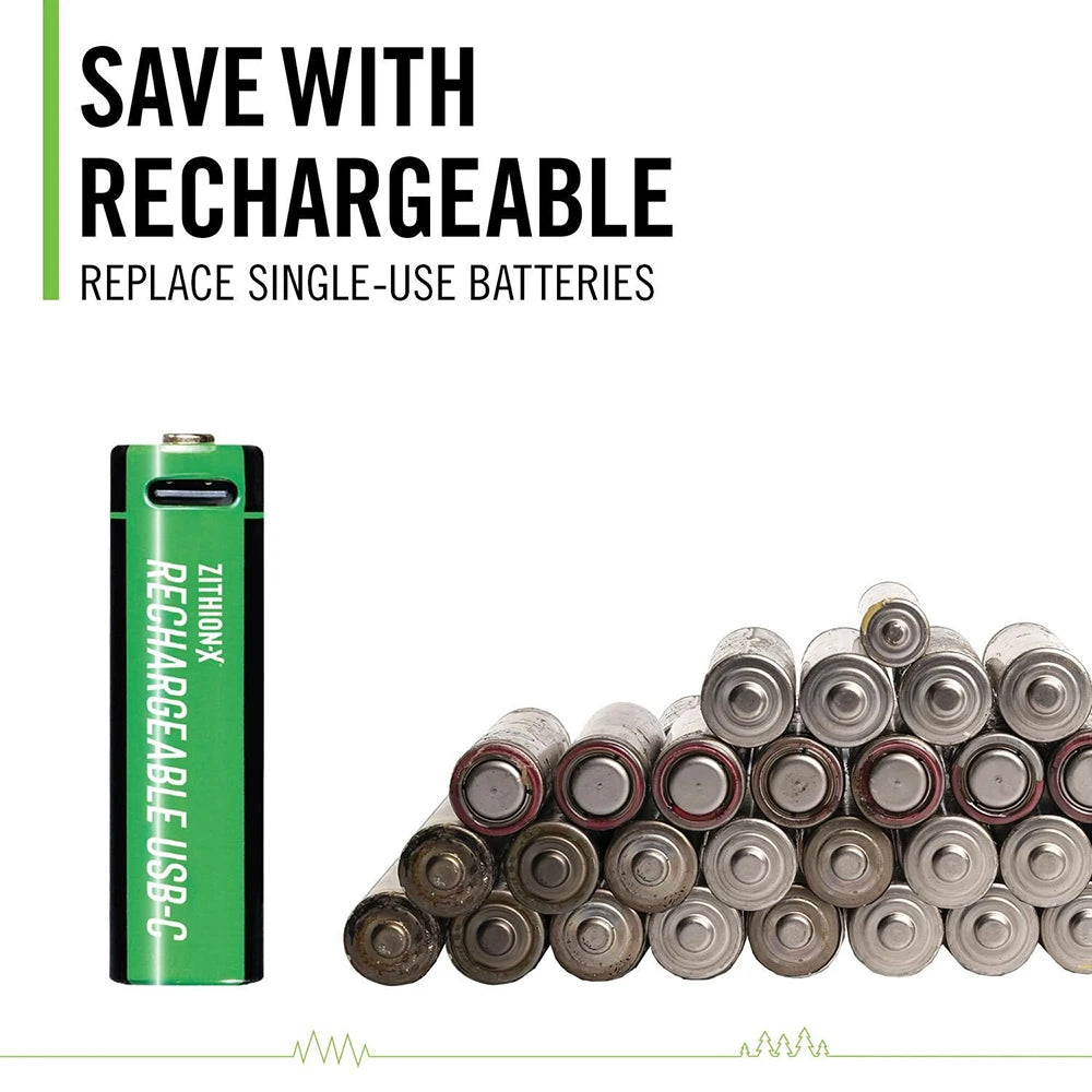 Ladattava Paristo Coast AA USB-C 1,5V (4 kpl)