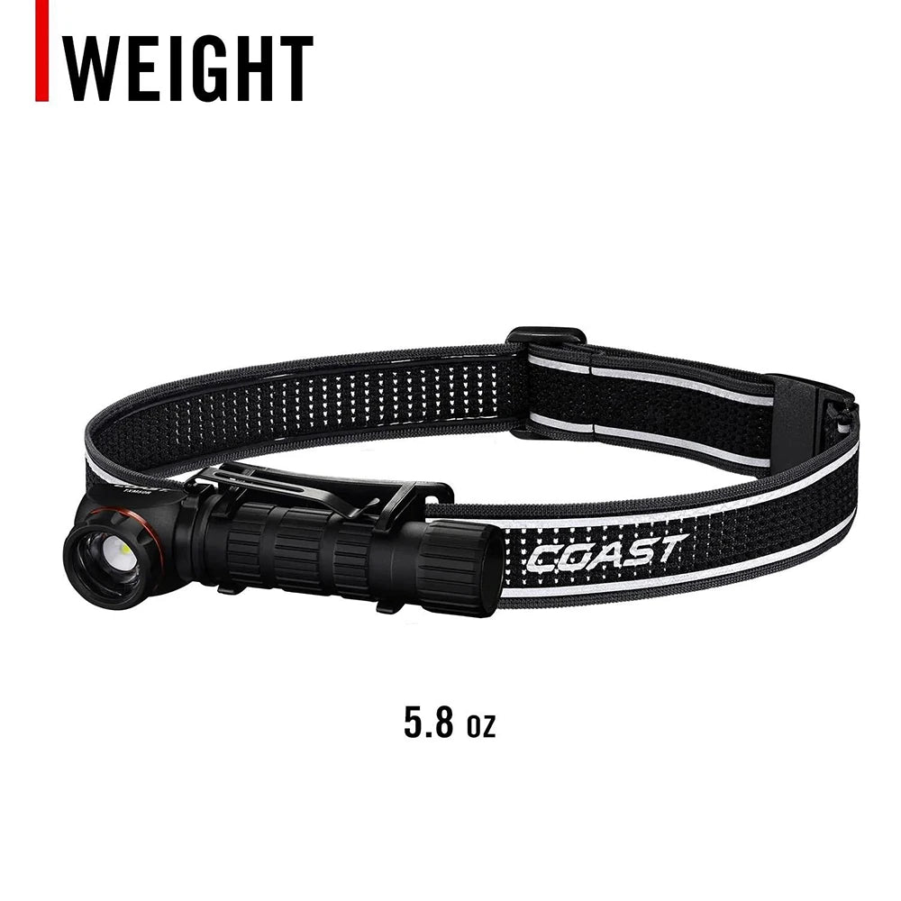 Otsalamppu Coast TXM50R Vedenpitävä Ladattava 1500 Lumenia