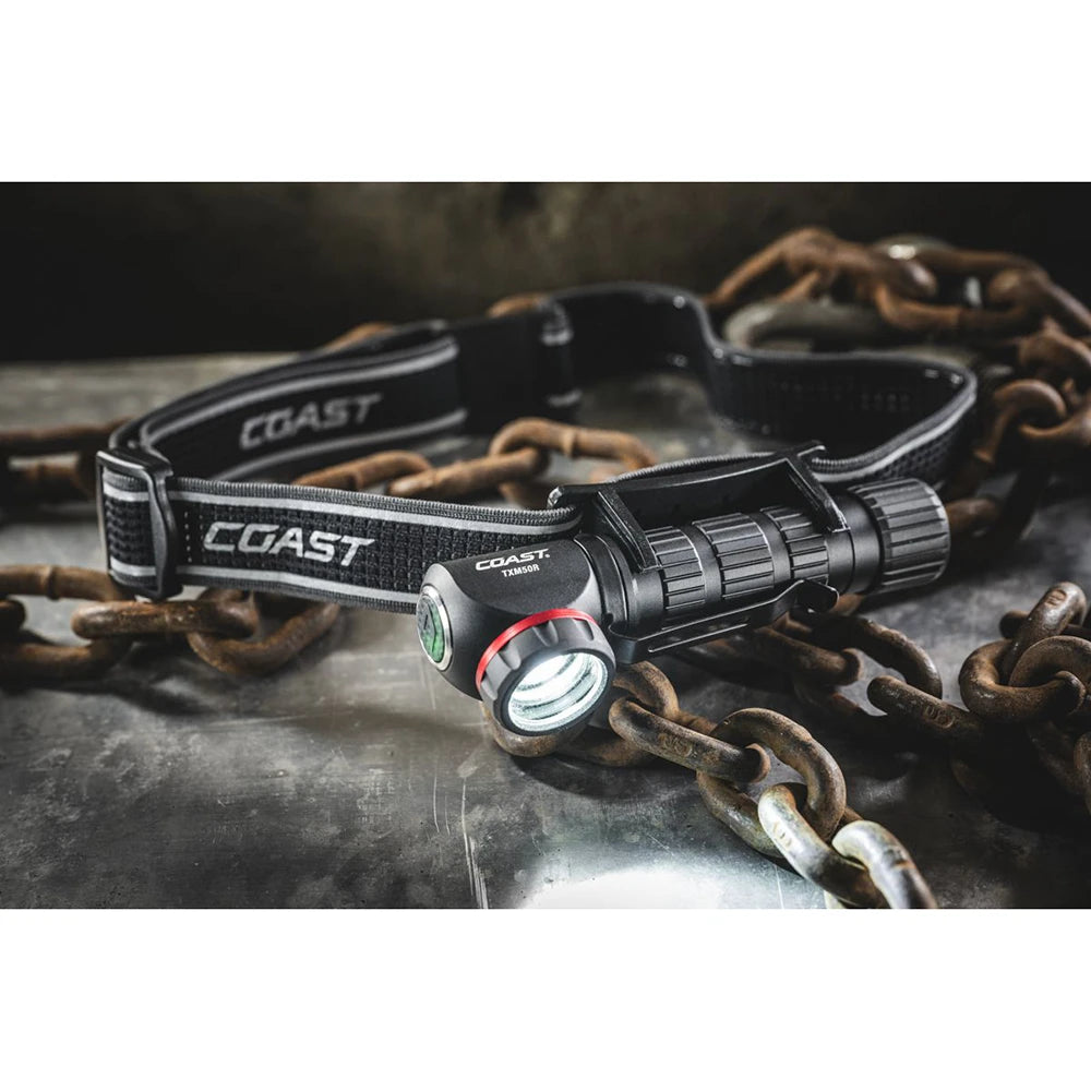 Otsalamppu Coast TXM50R Vedenpitävä Ladattava 1250 Lumenia