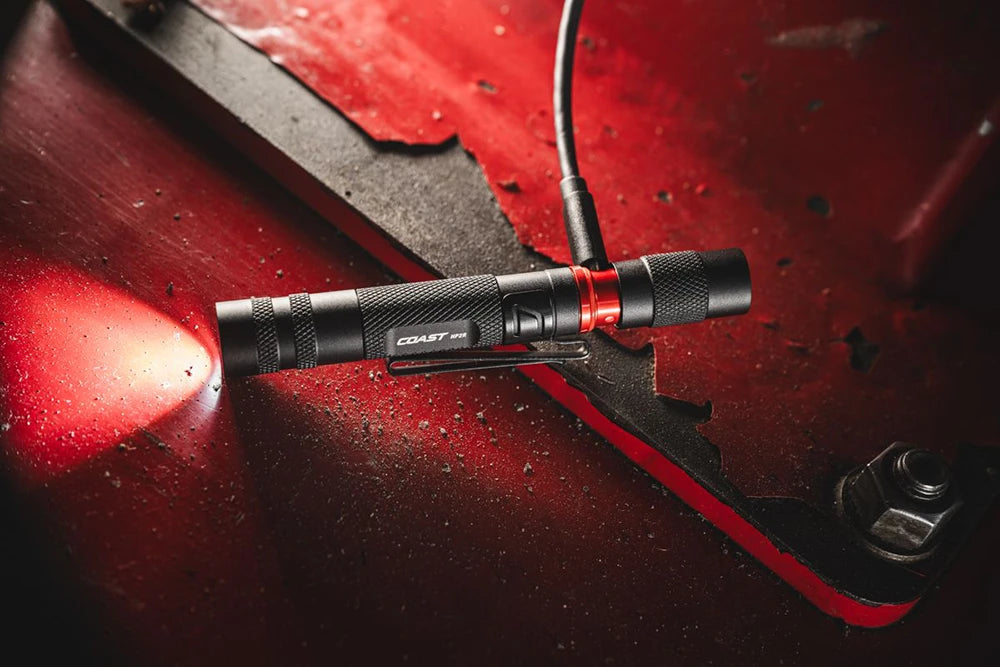 Tarkastuslamppu Coast HP2R Ladattava Zoomilla 280 Lumenia