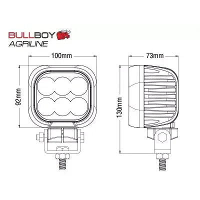 Työvalo Bullboy Agriline - 9-32v 44W