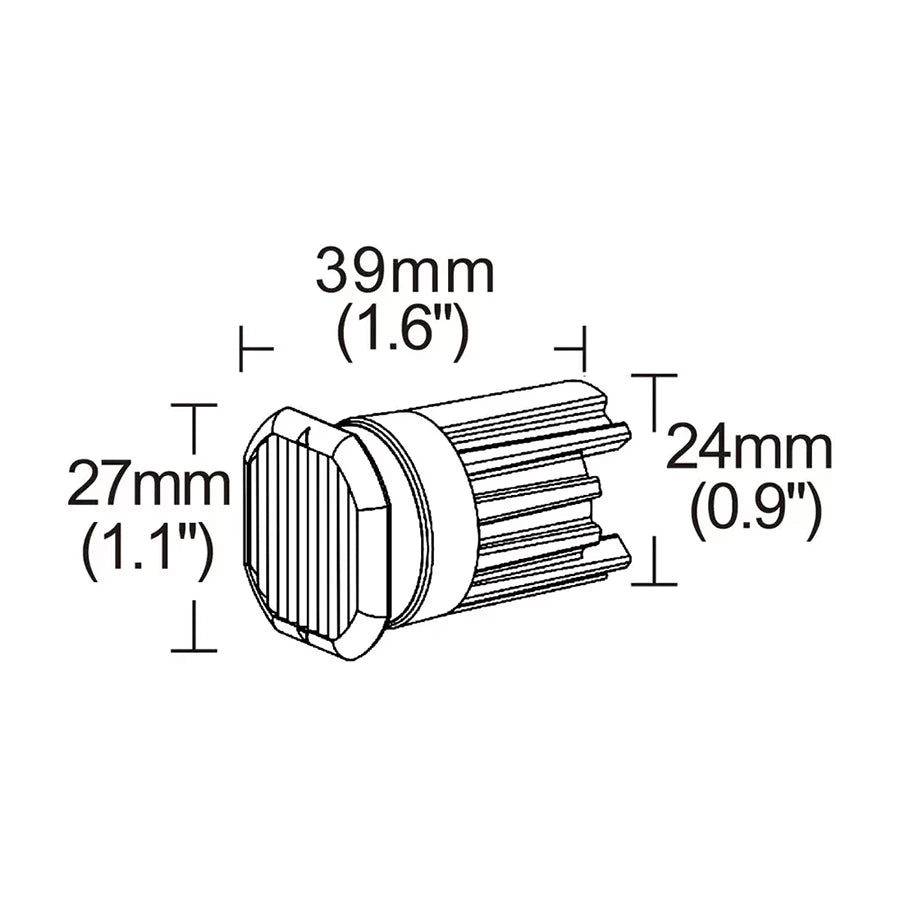 Varoitusvalo / Tasovilkku Revon Mini Keltainen R65 Uppoasennus 4-Led