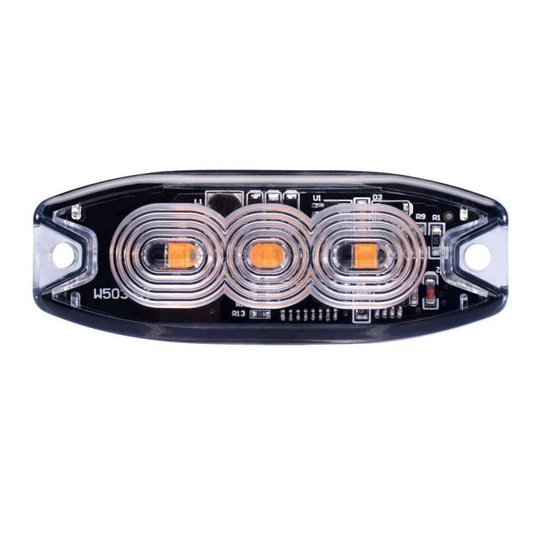 Varoitusvalo / Tasovilkku Revon Slim Keltainen R65 3-Led