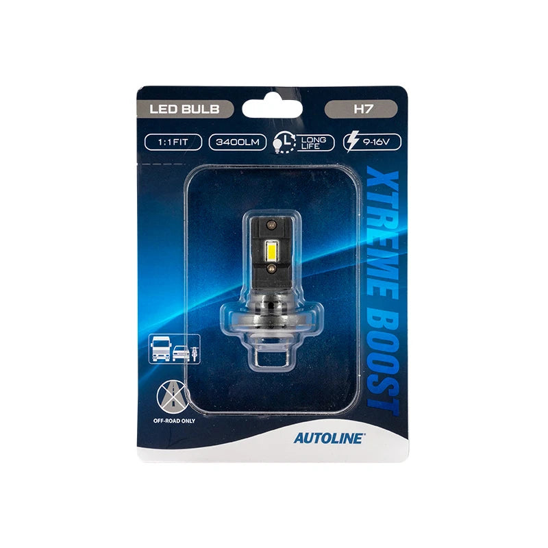 H7 LED Polttimo 1:1 Xtreme Boost Autoline 9-16V 3400 Lm
