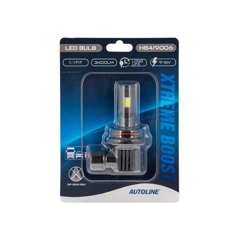 HB4/9006 LED Polttimo 1:1 Xtreme Boost Autoline 9-16V 3400 Lm
