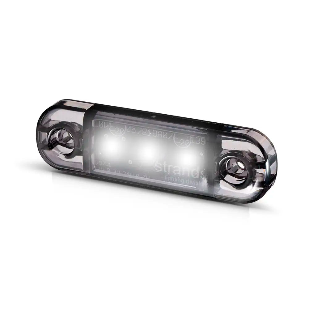 Strands Dark Knight Slim LED Äärivalo, valkoinen, tumma linssi