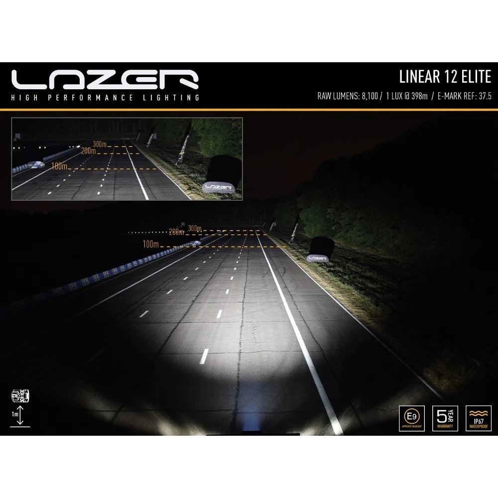 Lisävalo Lazer Linear 12 Elite Parkkivalolla