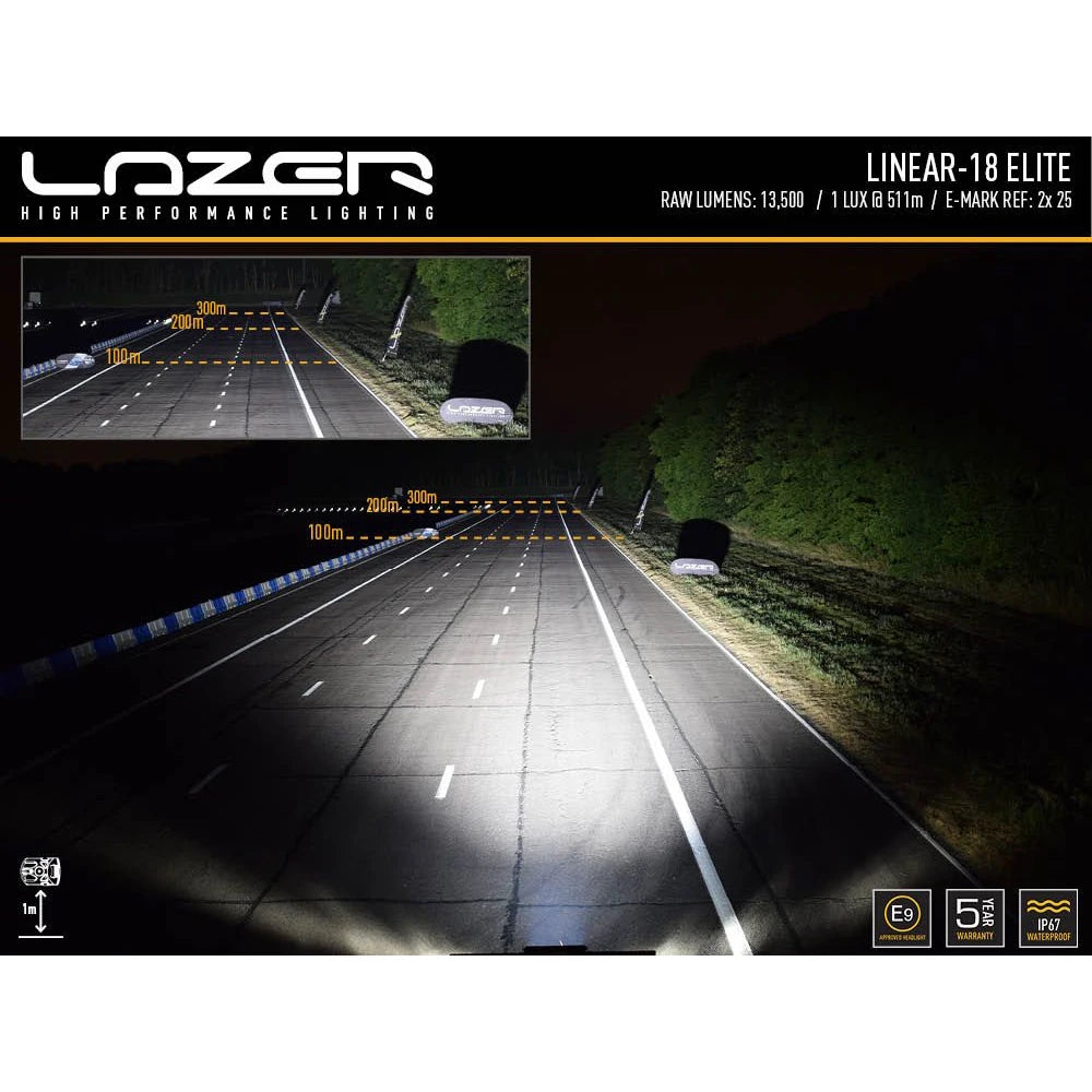Lisävalo Lazer Linear 18 Elite