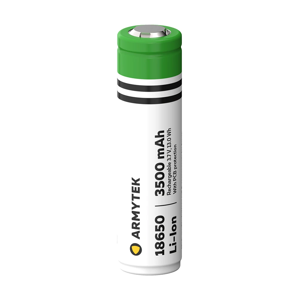Akku Armytek 18650 Li-Ion 3500mAh Suojattu / Ladattava