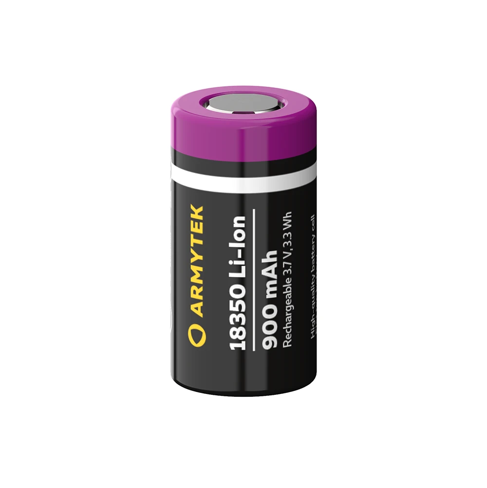 Akku Armytek 18350 Li-Ion 900mAh Suojaamaton / Ladattava