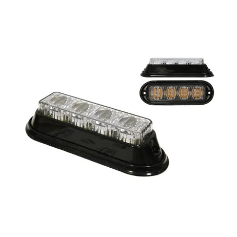 Varoitusvalo / Tasovilkku Axixtech M36 Keltainen R65 12-24V 4-Led
