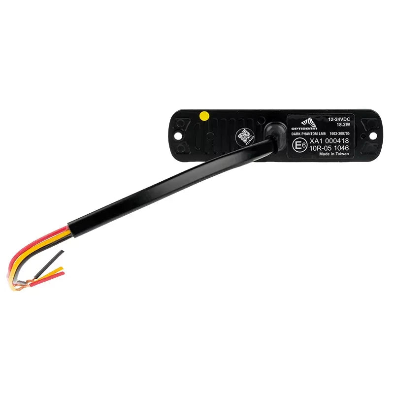Varoitusvalo / Tasovilkku Optibeam Dark Phantom LM6 Keltainen