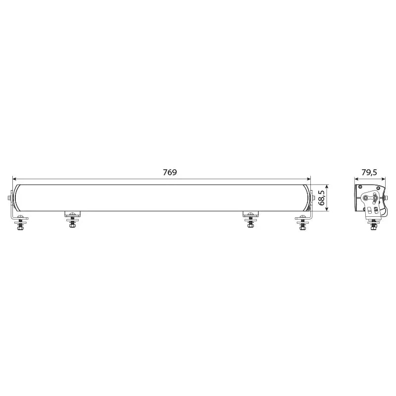 Lisävalo Optibeam Super Captain Dual 800