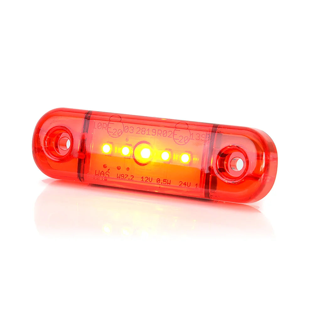 Led-Äärivalo Punainen 12/24V 84X24MM