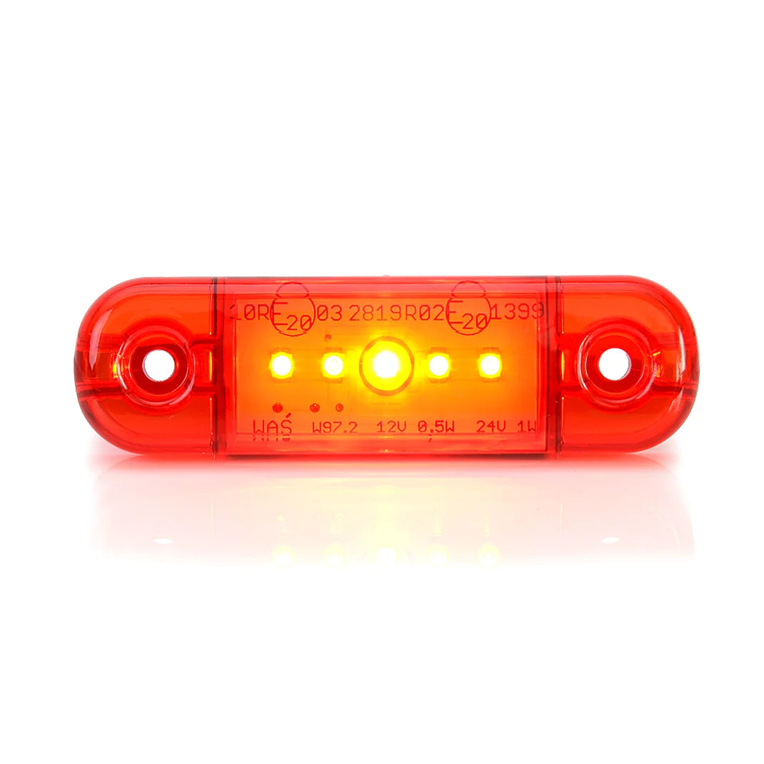 Led-Äärivalo Punainen 12/24V 84X24MM