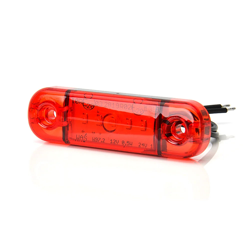 Led-Äärivalo Punainen 12/24V 84X24MM