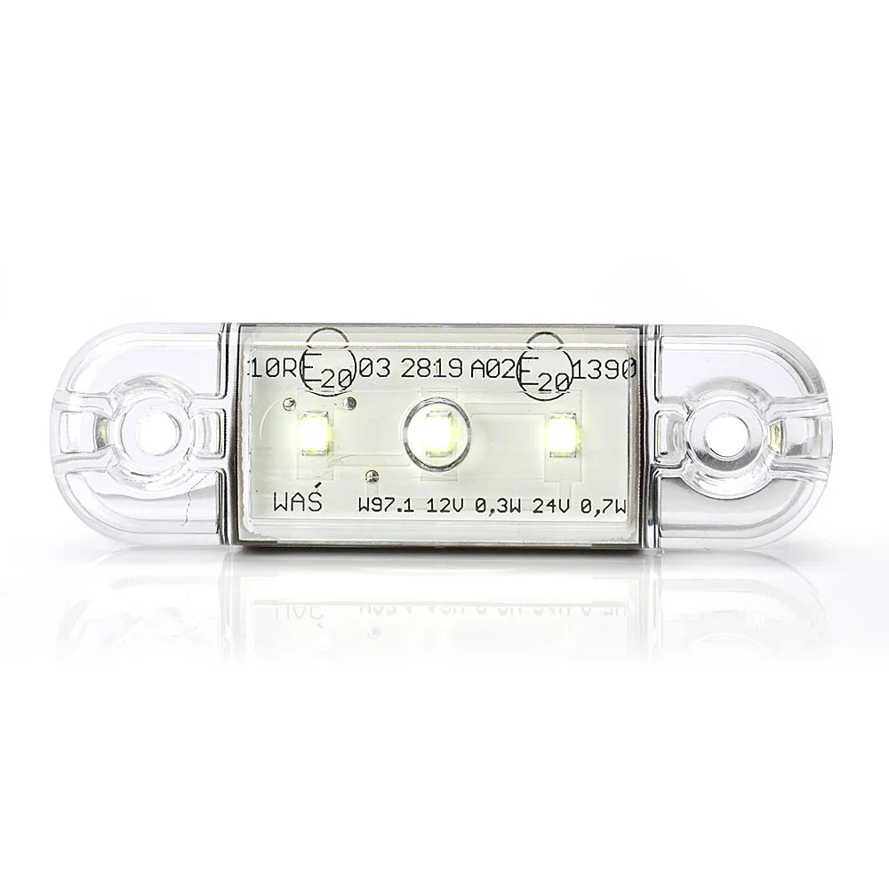 Led-Äärivalo Valkoinen 12/24V 84X24MM
