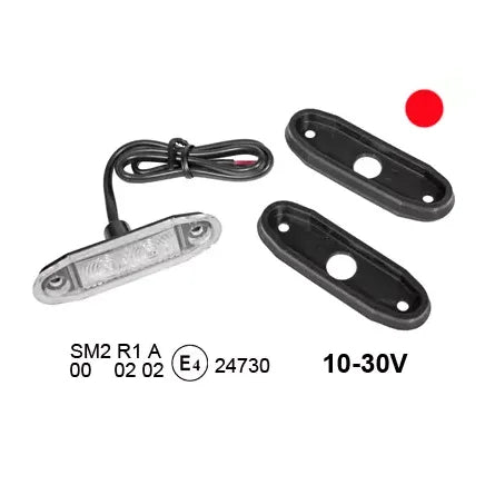 Boreman LED Äärivalo - Punainen