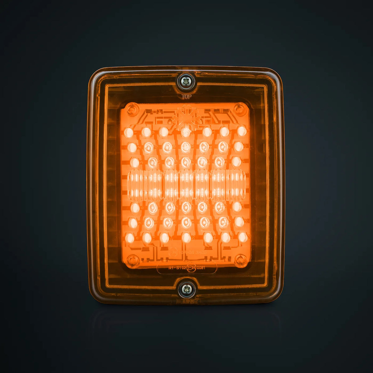 IZE LED Square Suuntavilkku, keltainen linssi – LED-suuntavilkku