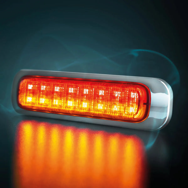 Dark Knight 129 mm LED Takavalo, parkki/jarru/vilkku, tumma linssi – 3-toiminen LED-takavalo