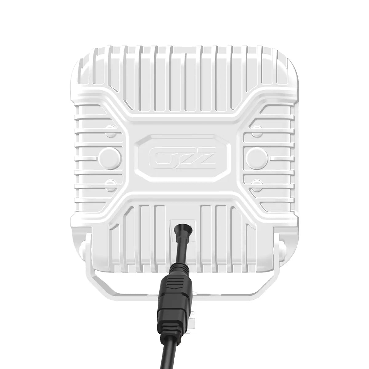 OZZ SQR 7" LED-lisävalo valkoinen runko, parkilla ja R65 varoitusvalolla