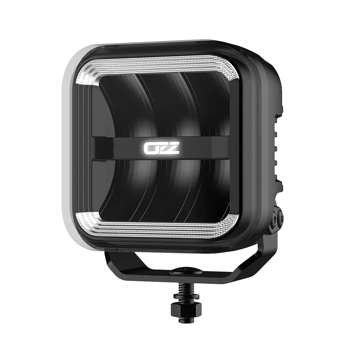 OZZ SQR 5" LED-lisävalo musta runko, parkilla