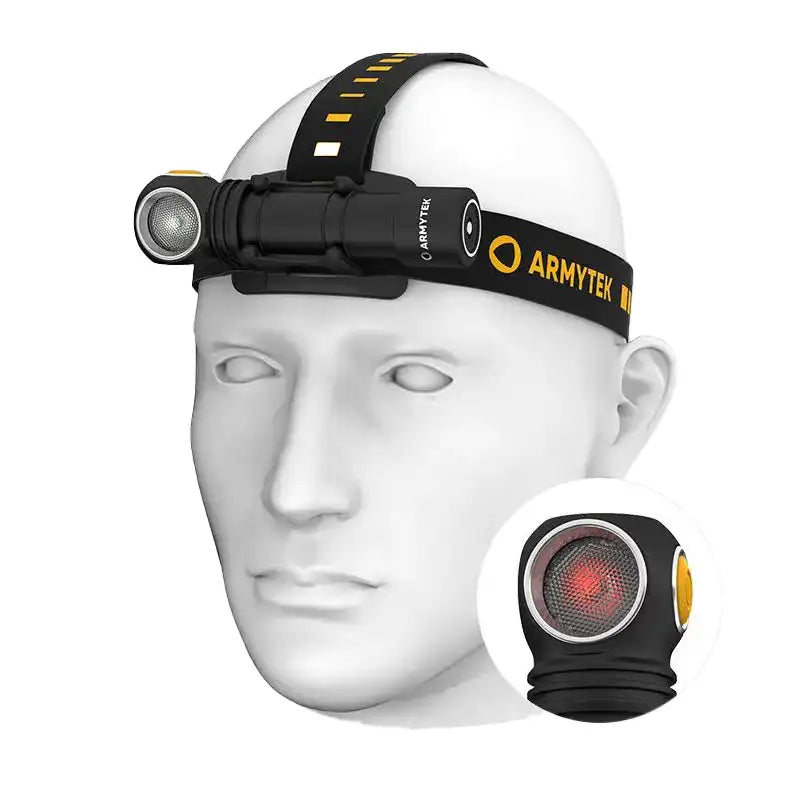 Otsalamppu Armytek Wizard C2 WR Magnet USB Kylmä Sävy &amp; Punainen 1100 lm