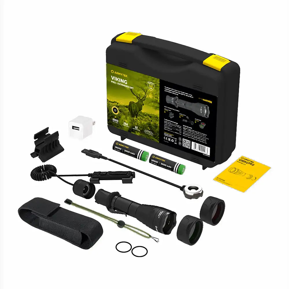 Taskulamppu Armytek Viking Pro Lämmin Sävy Laajennettu Valaisinpaketti 2050 lm