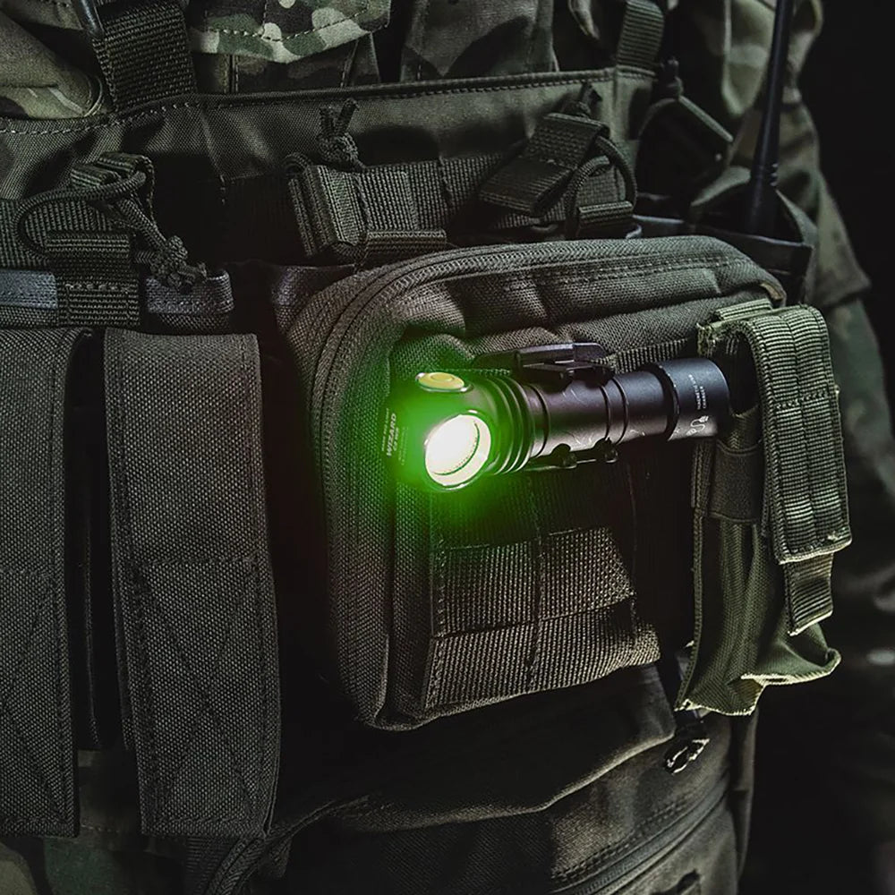 Otsalamppu Armytek Wizard C2 WG Magnet USB Kylmä Sävy & Vihreä 1100 lm