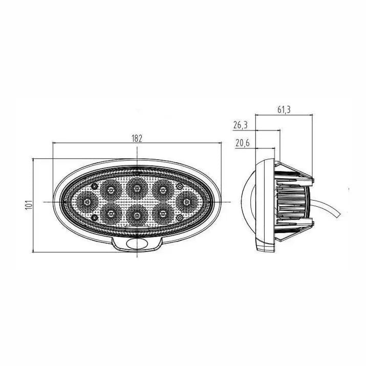John Deere LED-työvalo Revon RTV414 40W