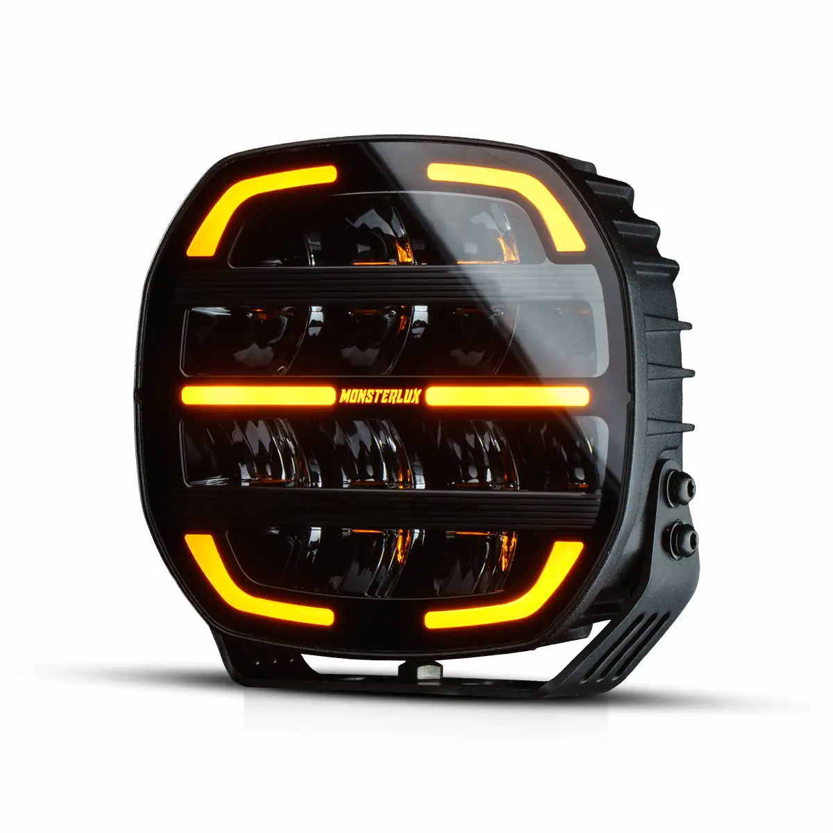 Monsterlux Core 7 LED-lisävalo Mustalla Rungolla